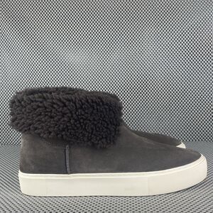 UGG Lynus Boots Womens 11 Brown Leather Lamb Fur Pull On Casual